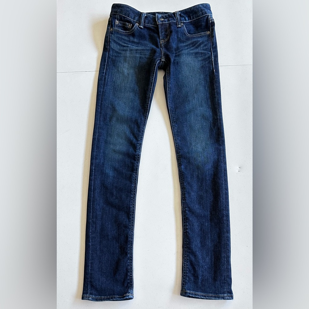Black by moussy Dark Blue Denim Jeans Super Low Rise size 25